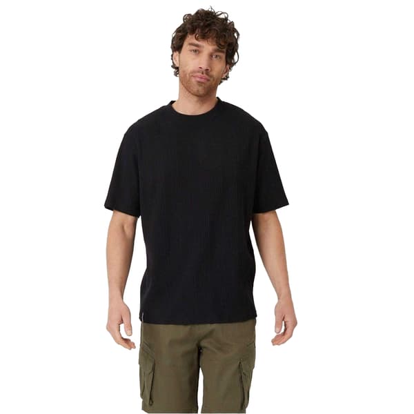 Threadbare Herr Enfärgad Ribbad Regular T-shirt