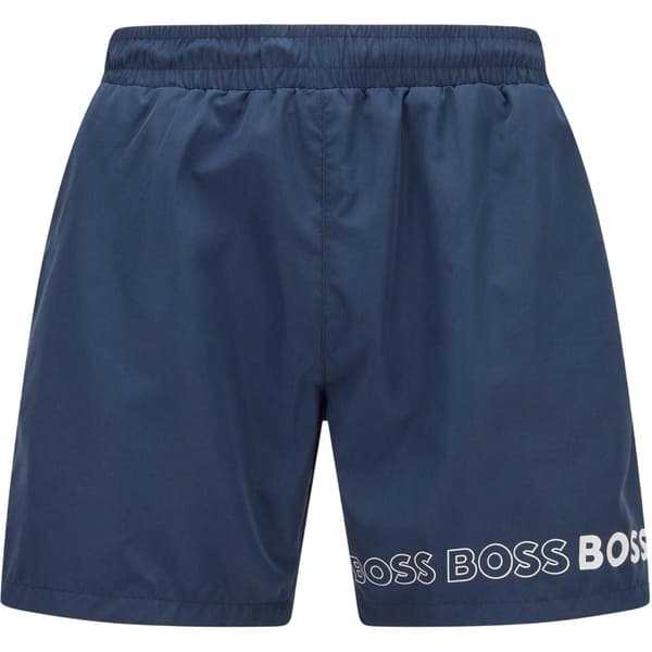 Boss Mens Logo Polyester Swim Shorts
