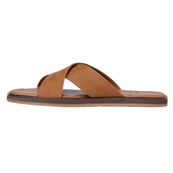 Oliver Sweeney Mens Chesil Leather Cross Strap Flat Flip Flops