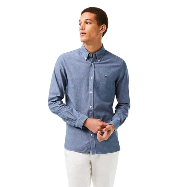 Lacoste Herrskjorta Chambray Slim