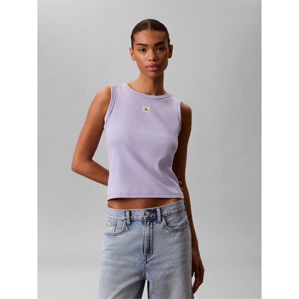 Calvin Klein Dam Enfärgad Linne