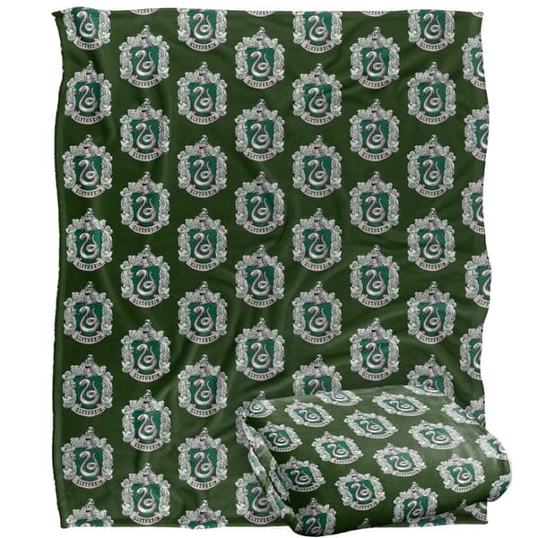 Harry Potter Slytherin Repeat Print Blanket