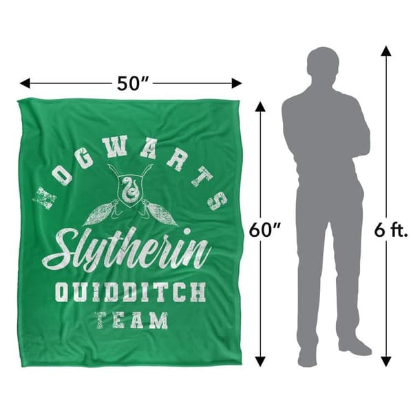 Harry Potter Quidditch Slytherin Soft Touch Blanket