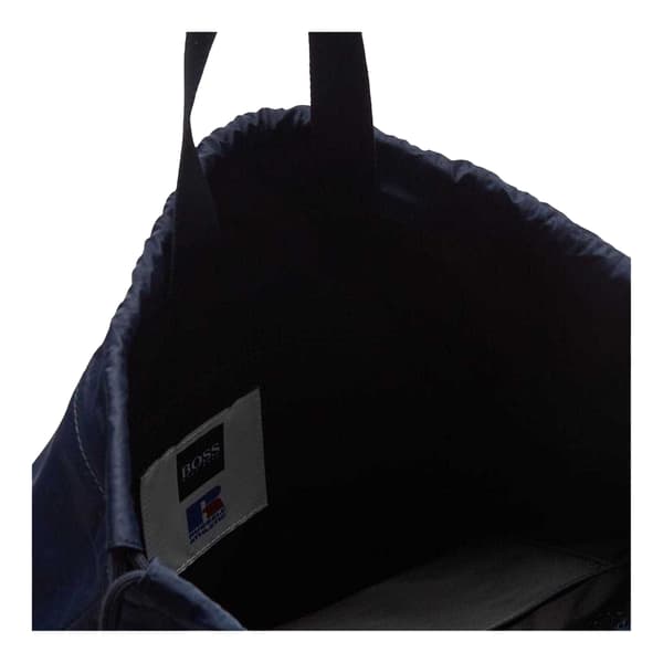 Boss Leather Trim Athletic Drawstring Bag