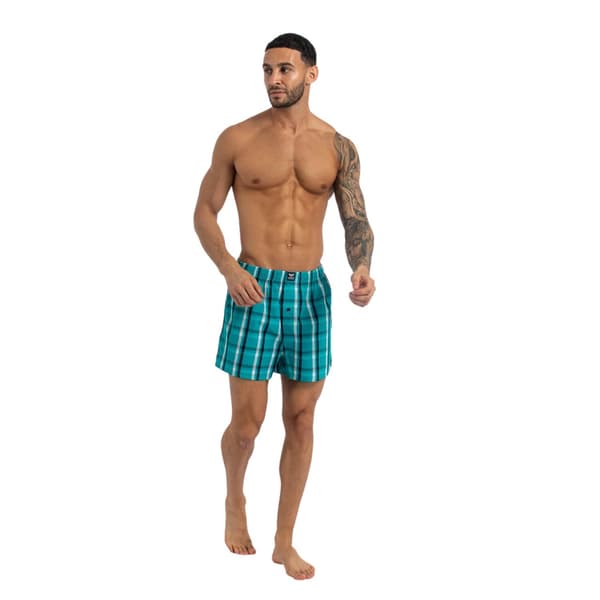 Kandor Herr Hexster Rutiga Vävd Boxer Shorts (6-pack)