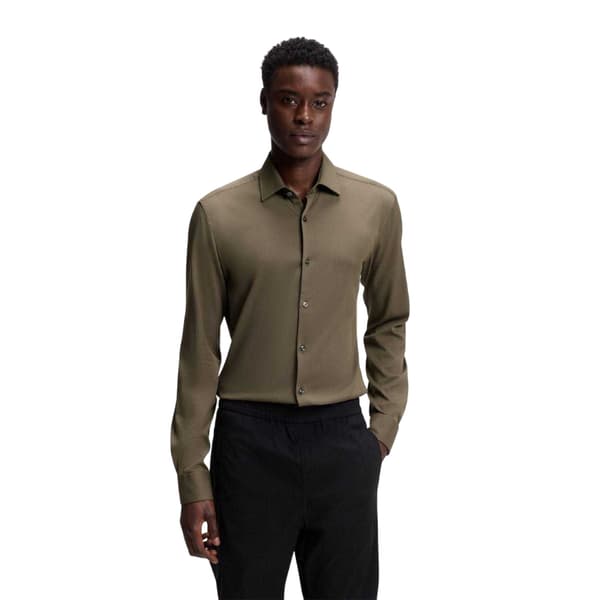 Hugo Boss Herr Solid Slim Långärmad Skjorta