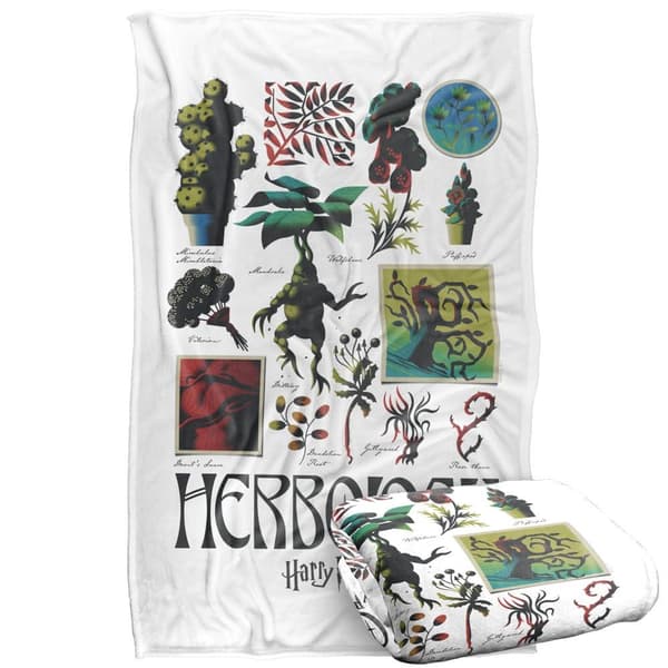 Harry Potter Herbology Textbook Blanket