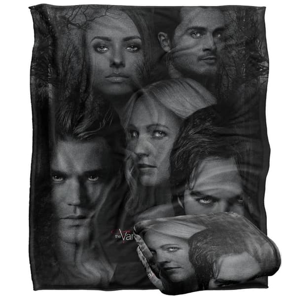 Vampire Diaries Character Heads Blanket