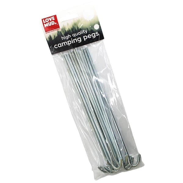 Love Mud Camping Tältpinnar Galvaniserat Stål 10-pack