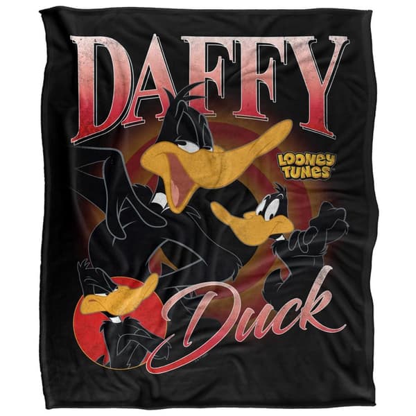 Looney Tunes Daffy Duck Bootleg Soft Touch Blanket