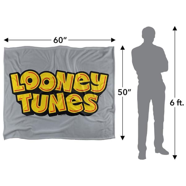 Looney Tunes Logo Polyester Soft Touch Blanket