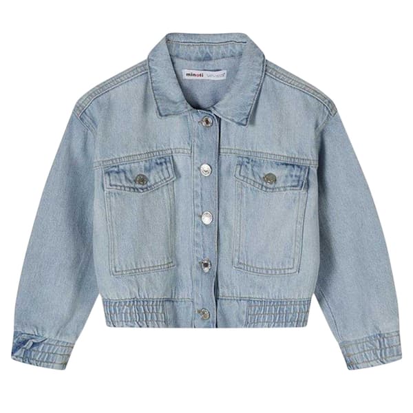 Minoti Flickor Jeans Kort Bomberjacka