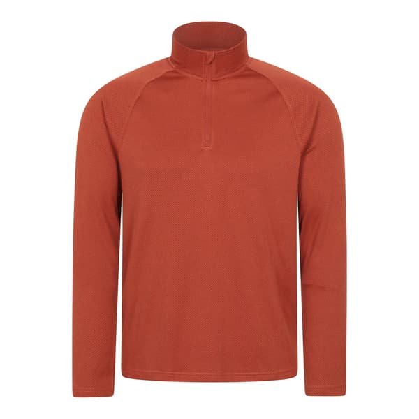 Mountain Warehouse Mens Spin Textured Half Zip Sweatshirt