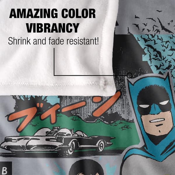 Batman Kanji Dynamic Duo Blanket