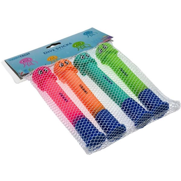 SwimTech Lasten sukellustikut (4 kpl:n pakkaus)