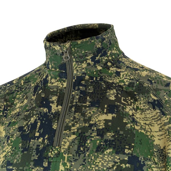 Jack Pyke Mens Digital Camo Quarter Zip Midlayer