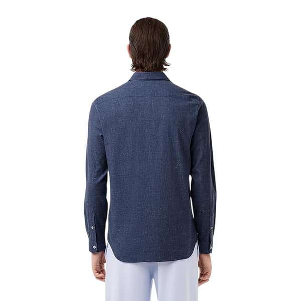 Lacoste Herrskjorta med lång ärm, normal passform