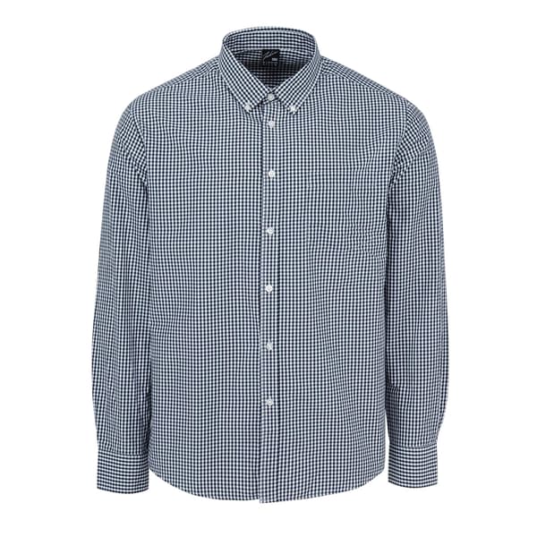 Fabric Mens Patterned Poplin Long-Sleeved Shirt