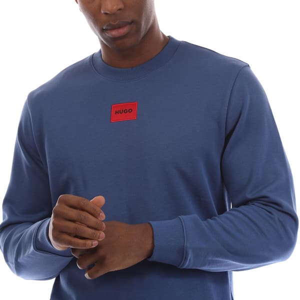 Hugo Mens Ribbed Collar Regular Sweatshirt