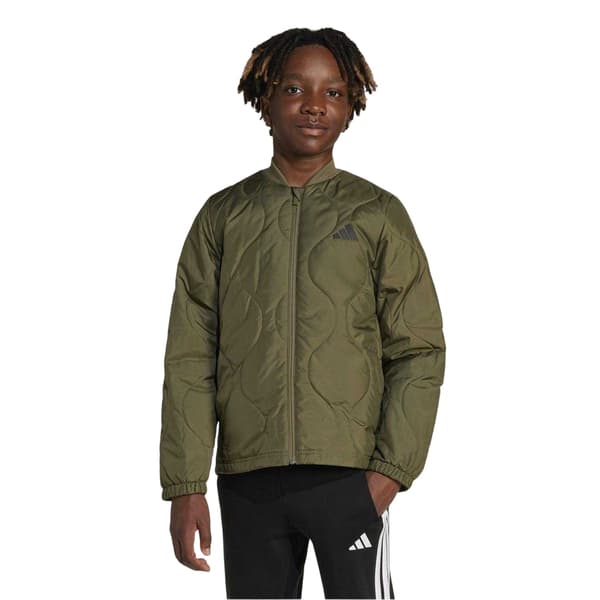 Adidas Barn/Kids Texturerad Mock Neck Pufferjacka