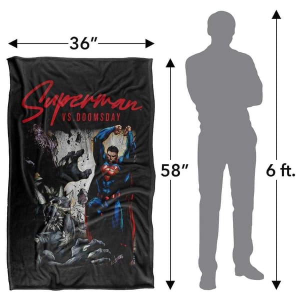 Superman Doomsday Soft Touch Blanket