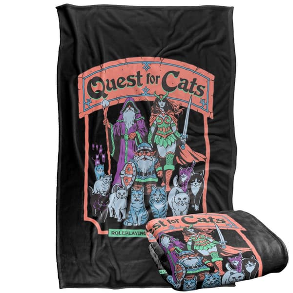 Steven Rhodes Quest For Cats Soft Touch Blanket