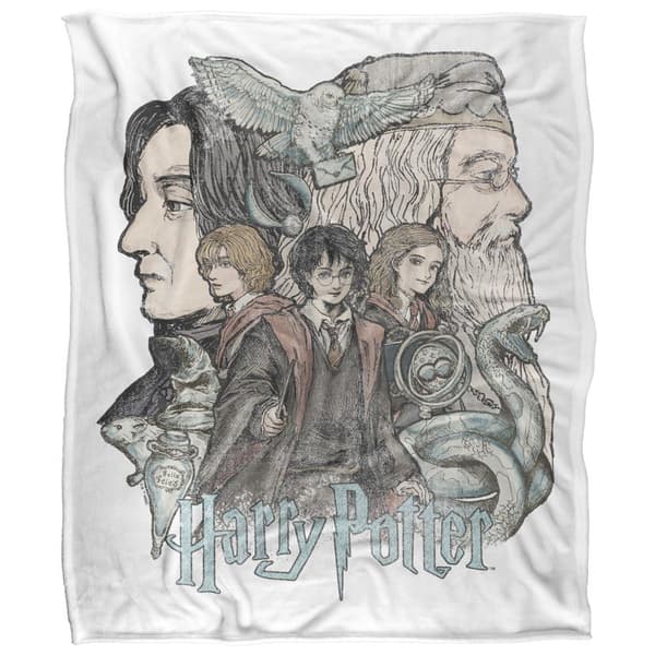 Harry Potter Sketch Poster Blanket