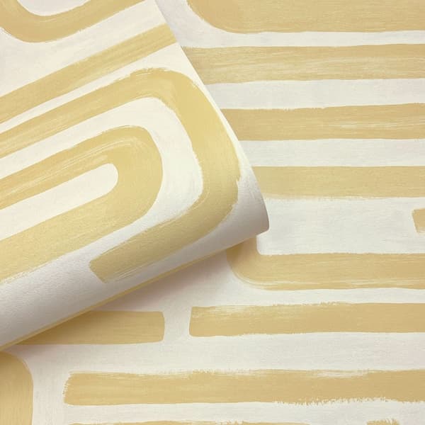 Holden Décor Geometric Brushed Wallpaper