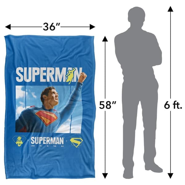 Superman 2025 Comic Run Soft Touch Blanket
