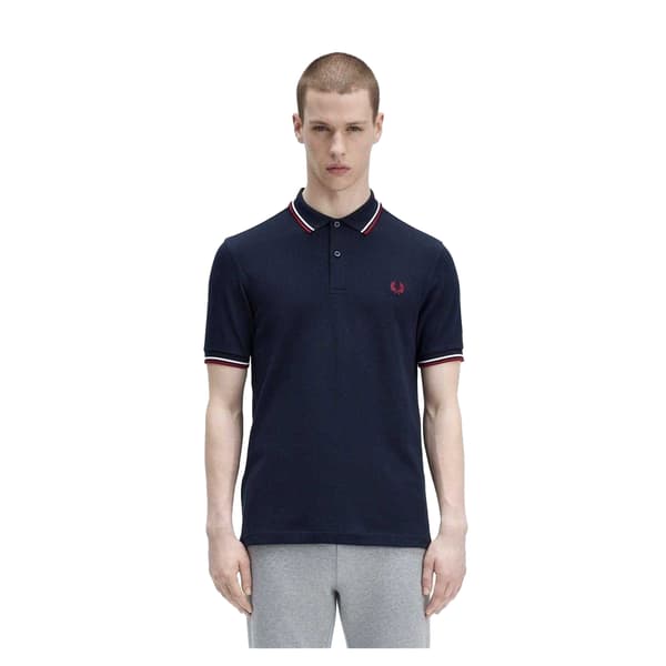Fred Perry Långärmad Pikétröja för Herr
