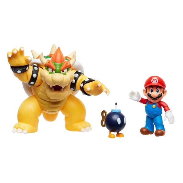 Super Mario Lava Battle Actionfigurset