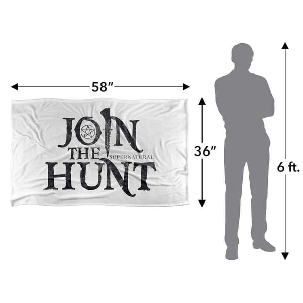Supernatural Join The Hunt Logo Soft Touch Blanket