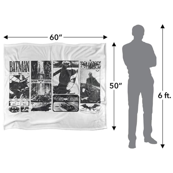 Batman Through The Years Live Action Blanket