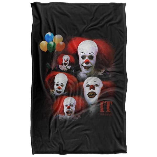 It Pennywise 1990 Faces Soft Touch Blanket