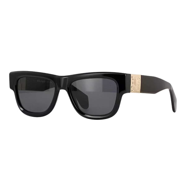 Palm Angels Mens Merrill Rectangular Gold Detail Sunglasses
