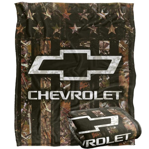 Chevrolet Camo Logo Blanket
