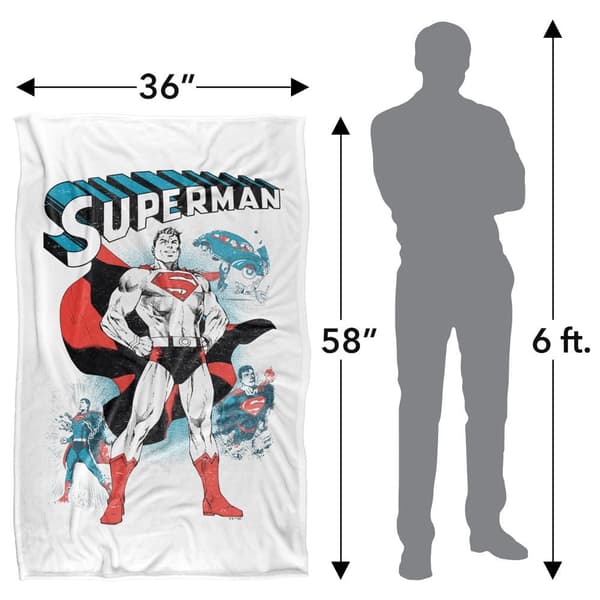 Superman Pose Soft Touch Blanket