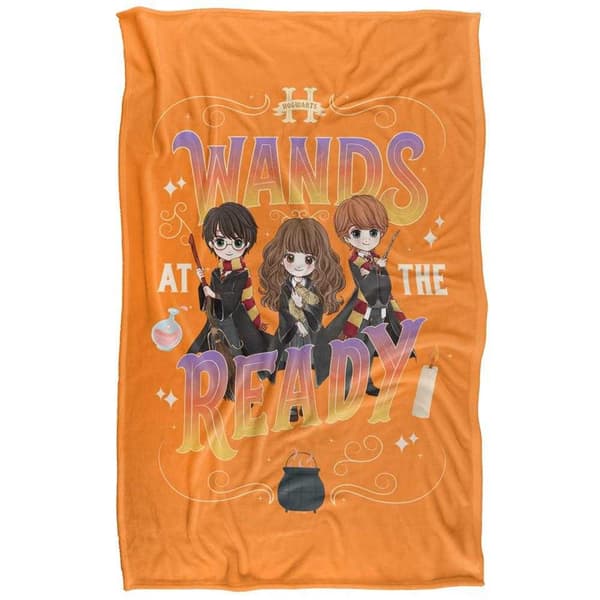 Harry Potter Wands At The Ready Blanket