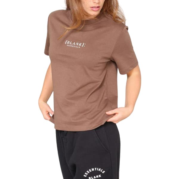 Blank Essentials T-shirt med logotyp för damer