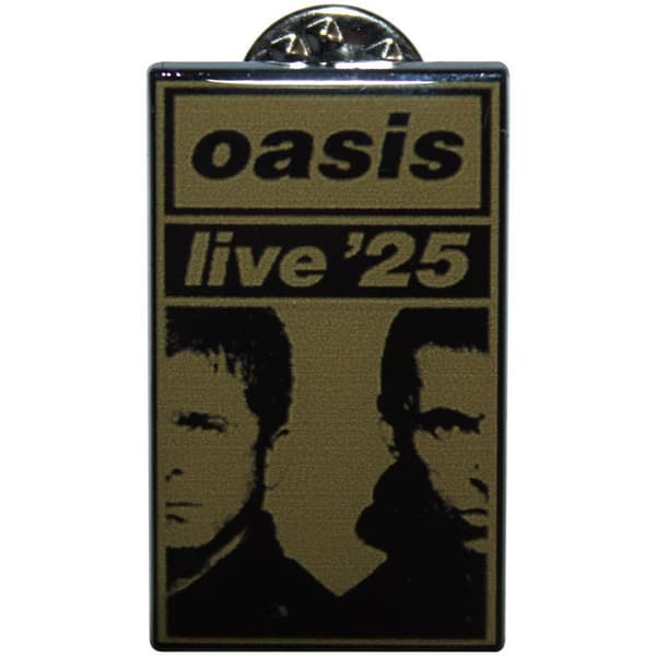Oasis Live ´25 Gold Split Faces Badge