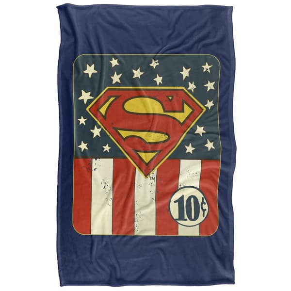 Superman 10 Cents Logo Blanket