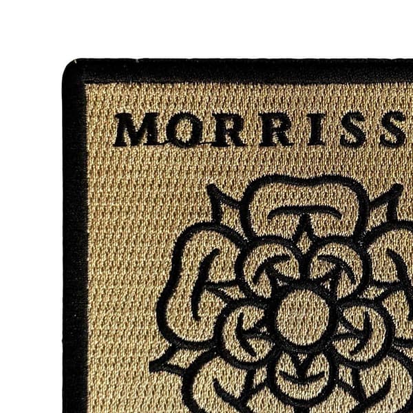 Morrissey Logo Woven Rose Iron On Patch