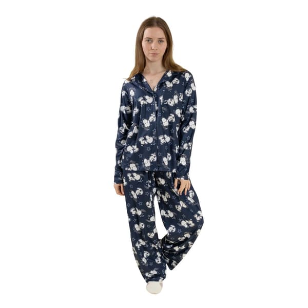 Peanuts Dam/Dam Snoopy Långärmad Lång Pyjamas Set
