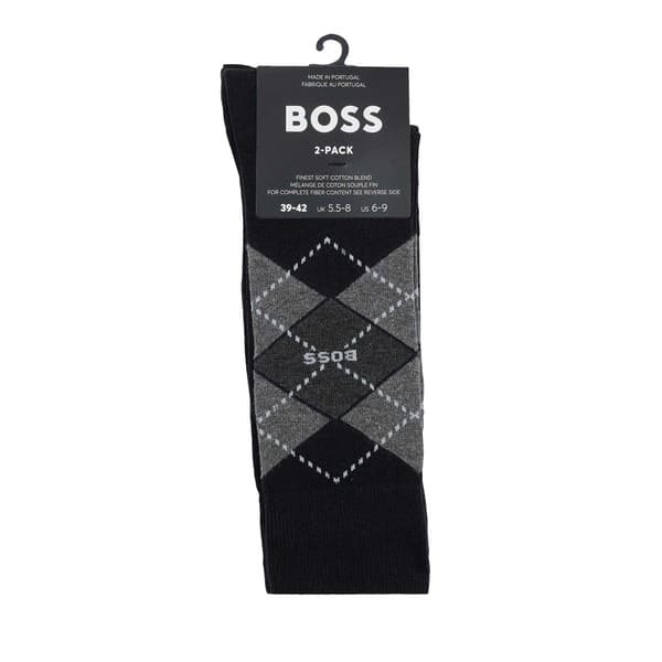 Boss Herr Argyle Crew Strumpor (2-pack)