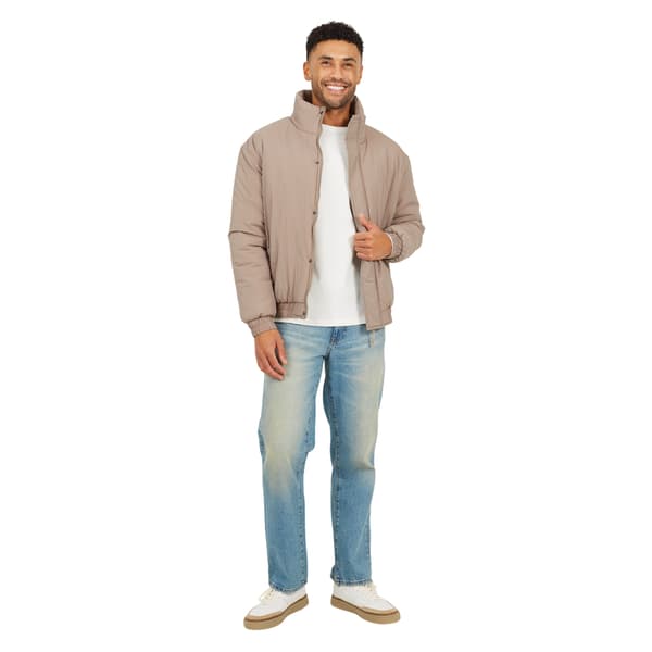 Brave Soul Mens Padded Oversized Bomber Jacket