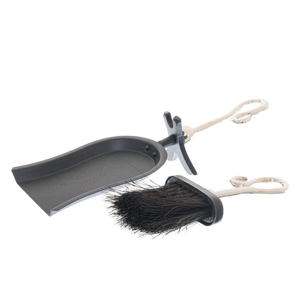 Hill Interiors Chrome Crook Handle Hearth Tidy