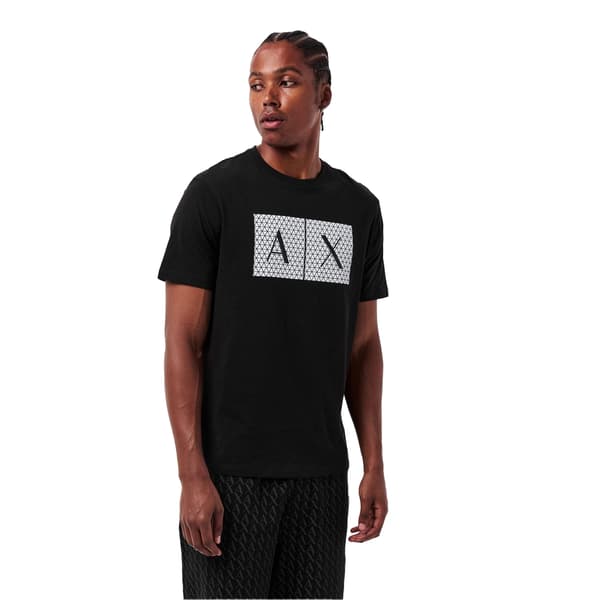 Armani Exchange Herr Geometrisk Bomull Regular T-shirt