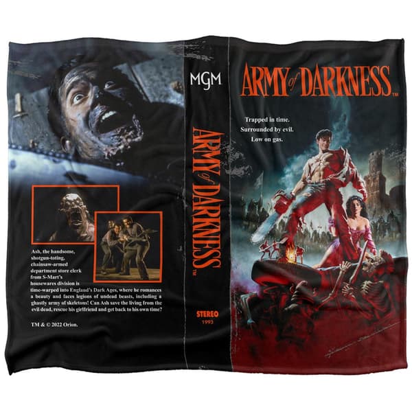 Army Of Darkness VHS Blanket