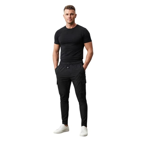 Unlike Humans Mens Technical Regular Cargo Trousers