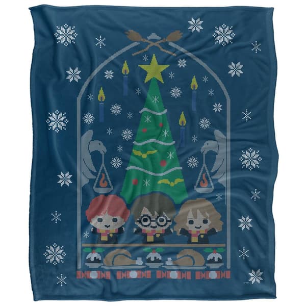 Harry Potter Chibi Christmas Blanket